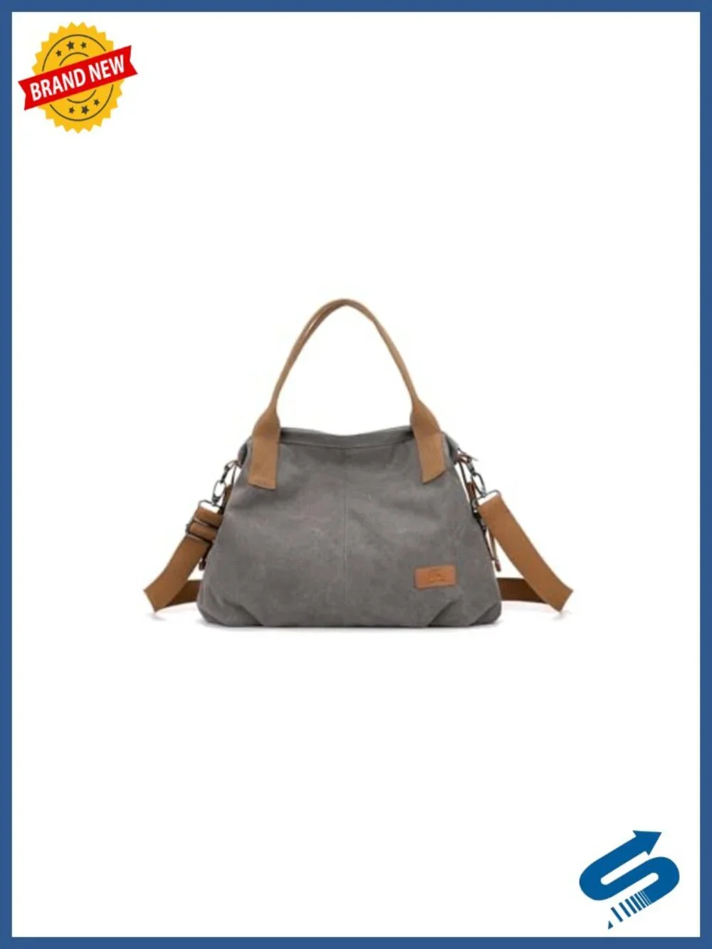 Women Canvas Shoulder Bag Large Crossbody Tote Satchel Messenger Casual Handbag